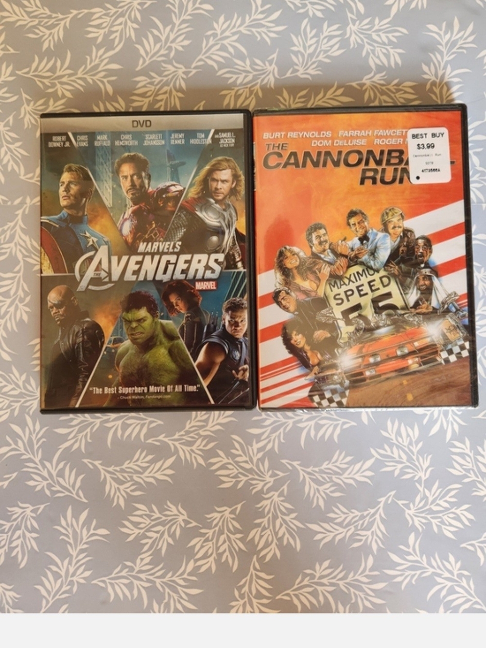Marvel Avengers & Cannonball Run DVD